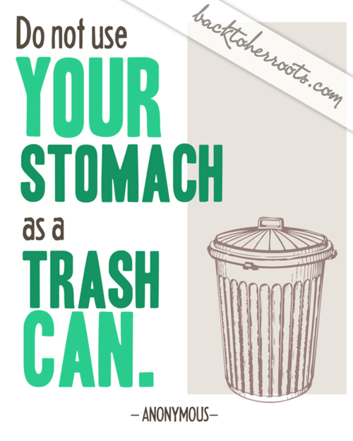 Runner Things #1218: Do not use your stomach as a trash can. 