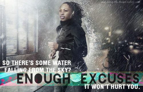 Runner Things #1356: So there's some water falling from the sky? Enough excuses. It won't hurt you.