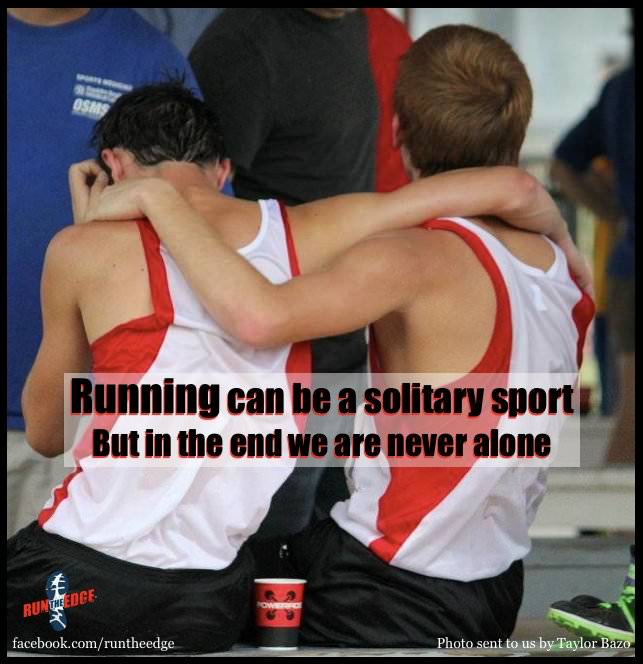 Runner Things #1630: Running can be a solitary sport but in the end we are never alone.