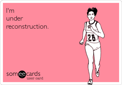 Runner Things #1742: I'm under reconstruction. - fb,running