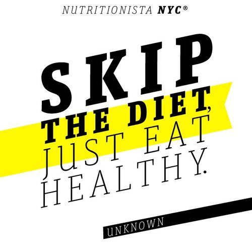 Runner Things #1787: Skip the diet, just eat healthy.