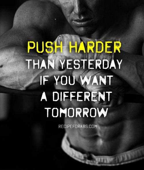 Runner Things #1807: Push harder than yesterday if you want a different tomorrow.