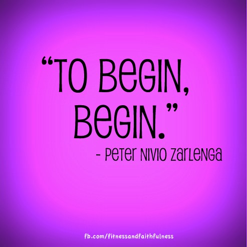 Runner Things #1822: To begin, begin.