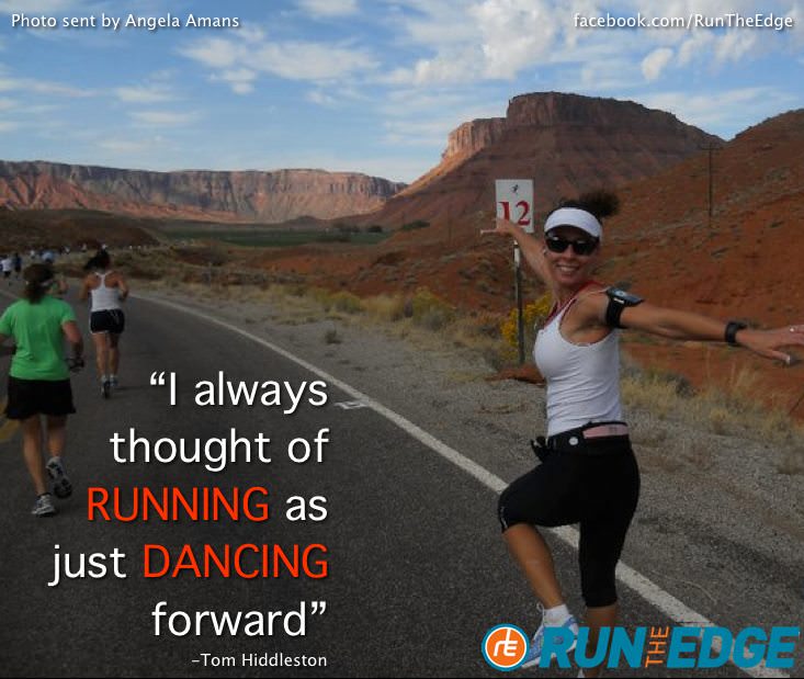 Runner Things #1912: I always thought of running as just dancing forward. - Tom Hiddleston