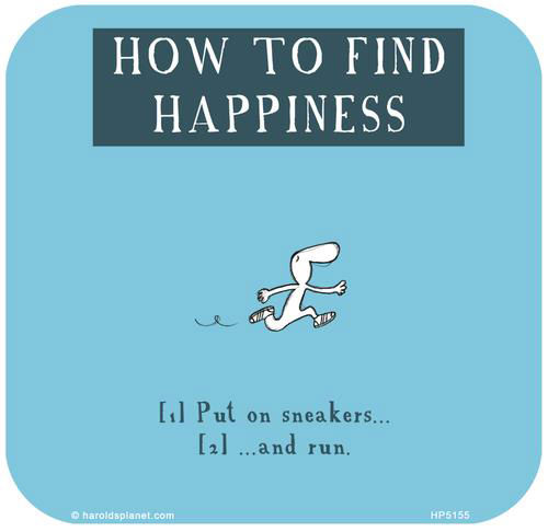 Runner Things #1973: How to find happiness? Put on sneakers and run,