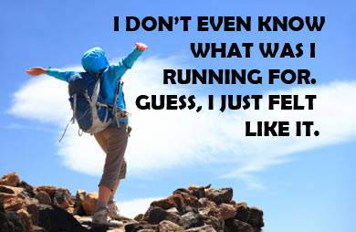 Runner Things #2008: I don't even know what I was running for. Guess, I just felt like it.