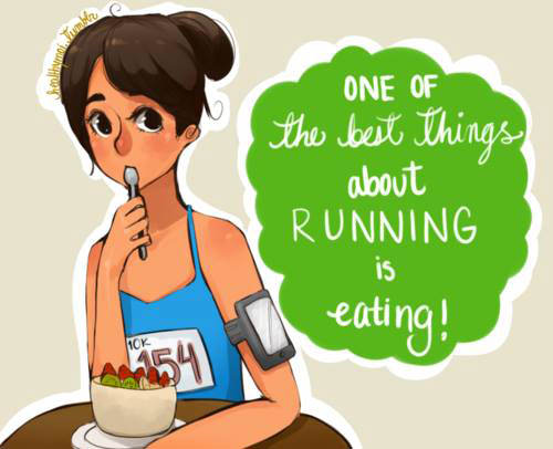 Runner Things #2099: One of the best things about running is eating.