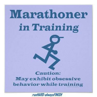 Runner Things #2104: Marathoner in Training. Caution: May exhibit obsessive behaviour while training. - fb,running-humor