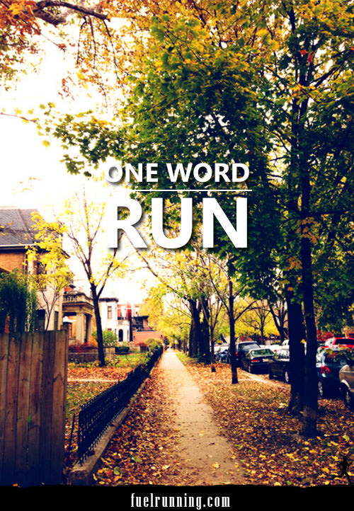 Runner Things #2167: One Word: Run