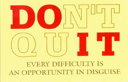 Runner Things #2178: Every difficulty is an opportunity in disguise.