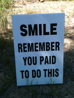 Runner Things #2190: Smile. Remember you paid to do this.