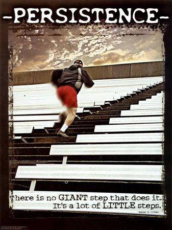 Runner Things #2200: Persistence. There is no giant step that does it. It's lots of little steps.