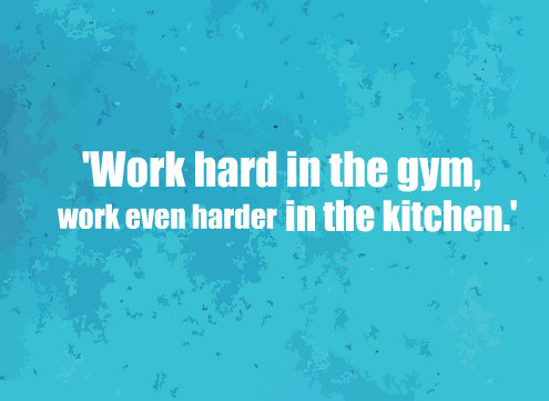 Runner Things #2230: Work hard in the gym, work even harder in the kitchen.