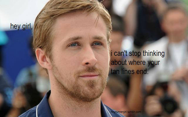Runner Things #2250: Hey girl, I can't stop thinking about where your tan lines end.
