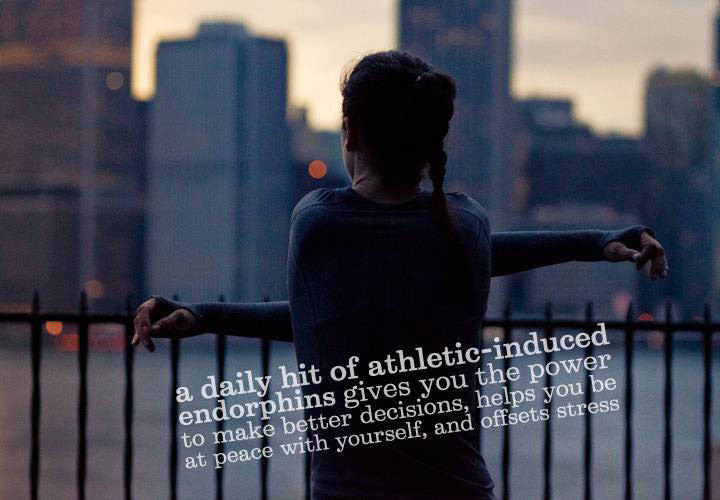 Runner Things #2399: A daily hit of athletic-induced endorphins gives you the power to make better decisions, helps you be at peace with yourself, and offsets stress.