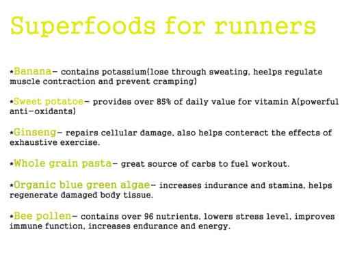 Runner Things #2494: Superfoods for Runners.