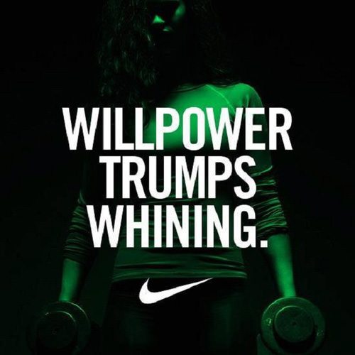 Runner Things #2506: Willpower trumps whining.