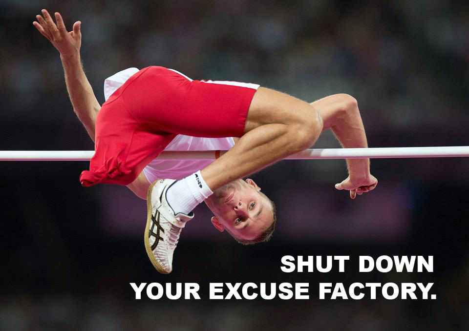 Runner Things #2546: Shut down your excuse factory. - fb,fitness