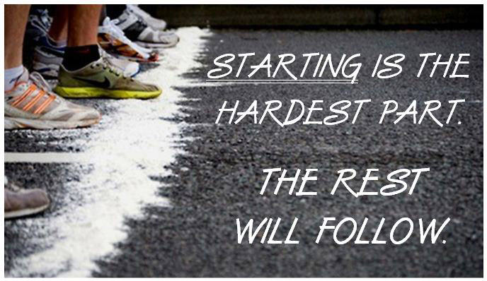 Runner Things #2604: Starting is the hardest part. The rest will follow.