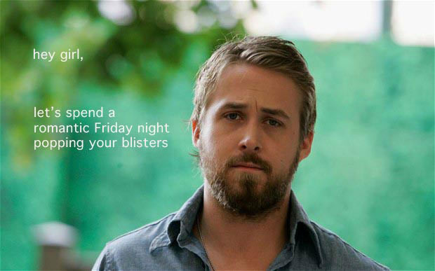 Runner Things #2621: Hey girl, let's spend a romantic Friday night popping your blisters.