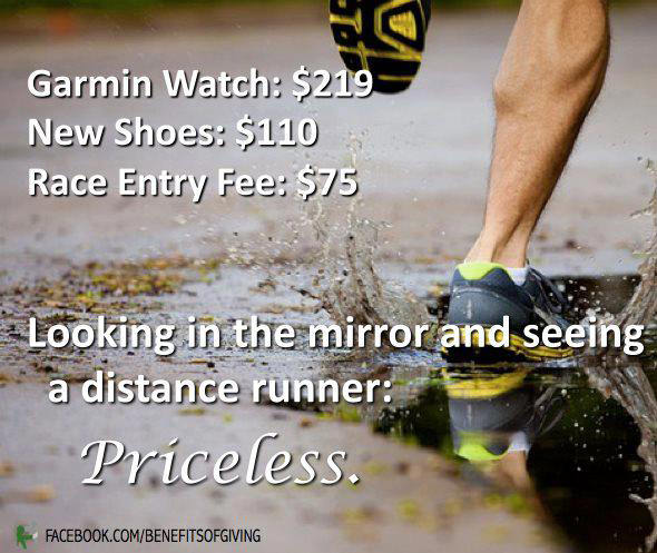 Runner Things #2625: Looking in the mirror and seeing a distance runner: Priceless