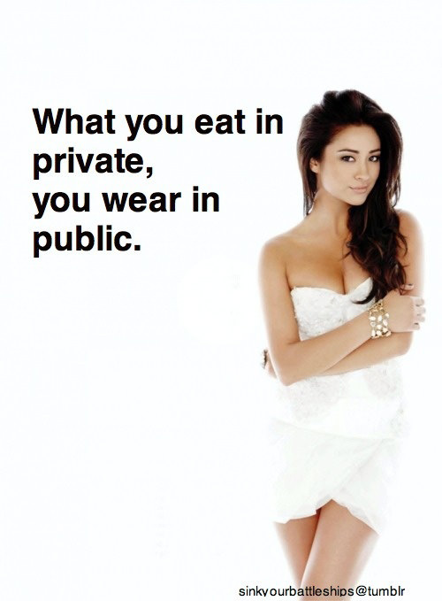 Runner Things #2652: What you eat in private you wear in public.