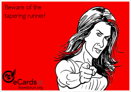 Runner Things #2689: Beware of the tapering runner!