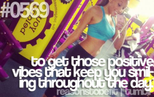 Runner Things #2713: Reasons to be fit #0569 TO get those positive vibes that keep you smiling throughout the day