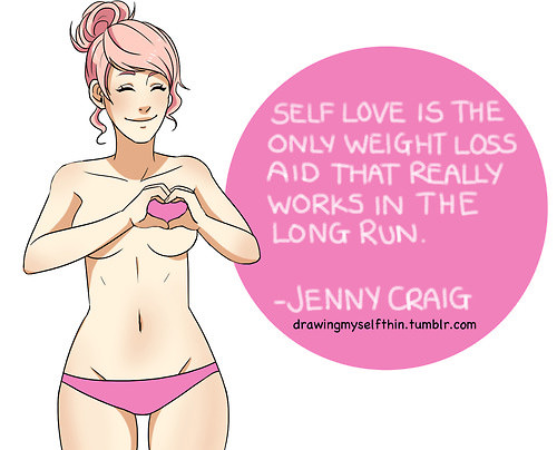 Runner Things #2791: Self love is the only weight loss aid that really works in the long run. - Jenny Craig - fb,fitness