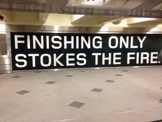 Runner Things #2794: Finishing only stokes the fire.
