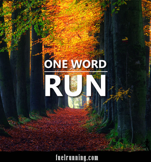 Runner Things #2871: One Word: Run