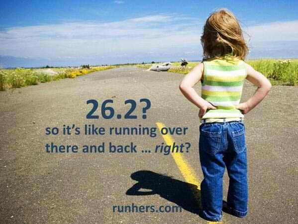 Runner Things #14: 26.2? So it's like running there and back, right?