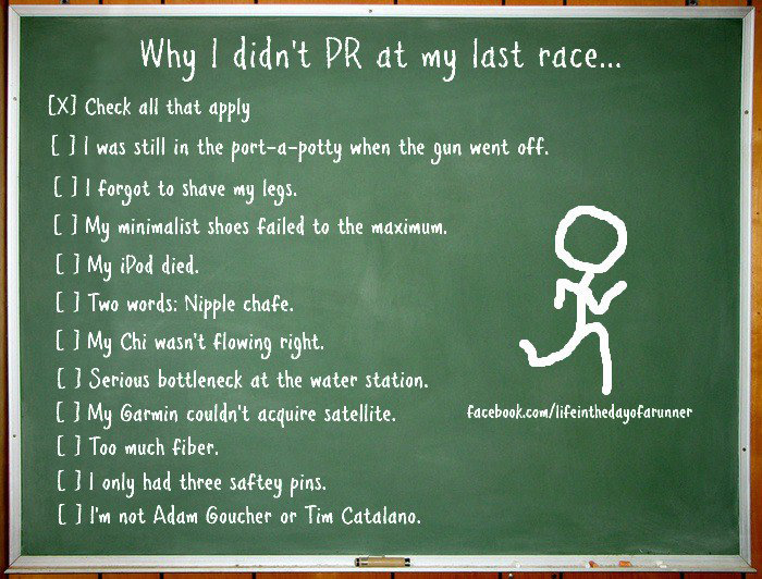 Runner Things #117: Why I didn't PR at my last race.