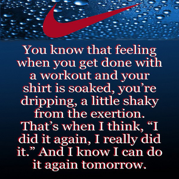 Runner Things #204: You know that feeling when you get done with a workout and your shirt is soaked, you're dripping, a little shaky from the exertion. That's when I think, 