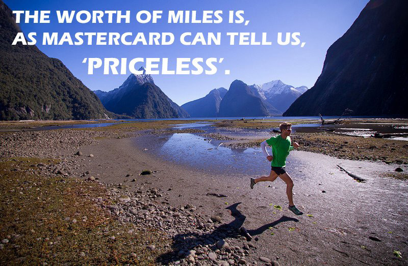 Runner Things #297: The worth of miles is, as Mastercard can tell us, Priceless.