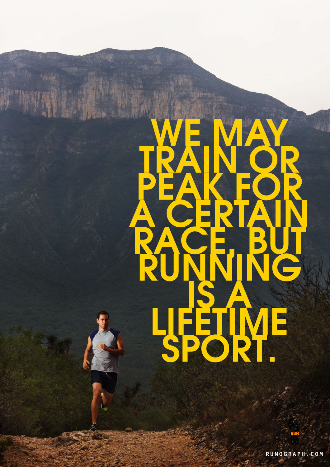 Runner Things #686: We may train or peak for a certain race, but running is a lifetime sport. - fb,running