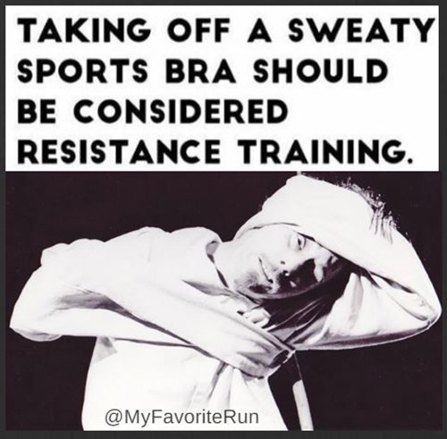 Fitness Humor #159: Taking off a sweaty sports bra should be