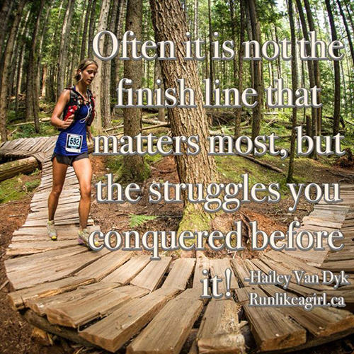 Running Matters #112: Often it is not the finish line that matters most, but the struggles you conquered before.