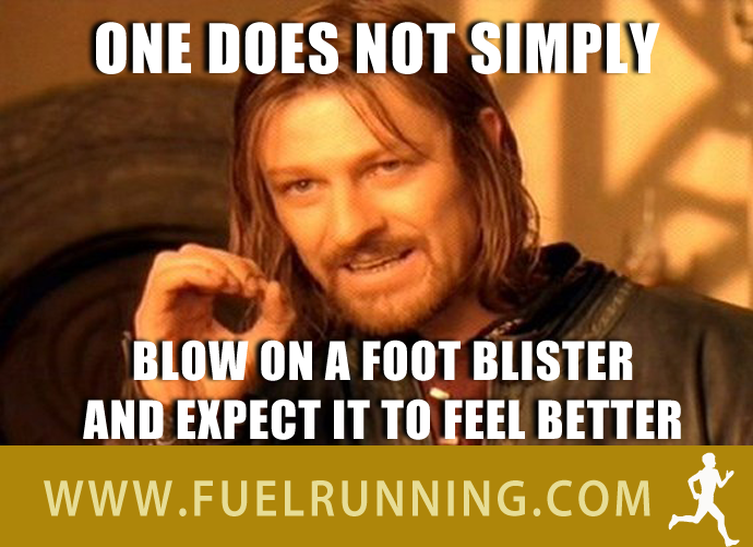 Fitness Stuff #119: One does not simply blow on a foot blister and expect it to feel better.  - fb,running-humor,boromir