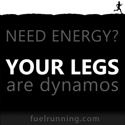 Fitness Stuff #175: Need energy? Your legs are dynamos.