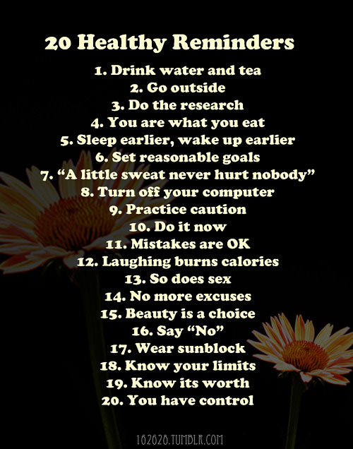 Fitness Stuff #208: 10 Healthy Reminders