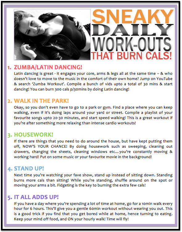 Fitness Stuff #222: Sneaky Daily Workouts That Burn Cals!