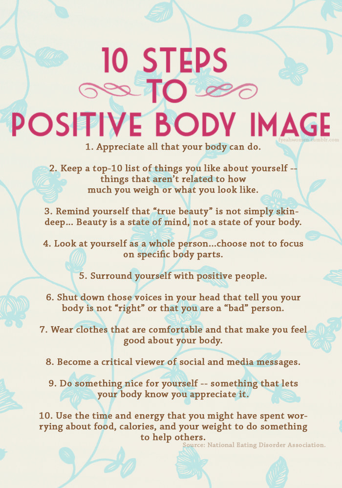 Fitness Stuff #299: 10 Steps To Positive Body Image