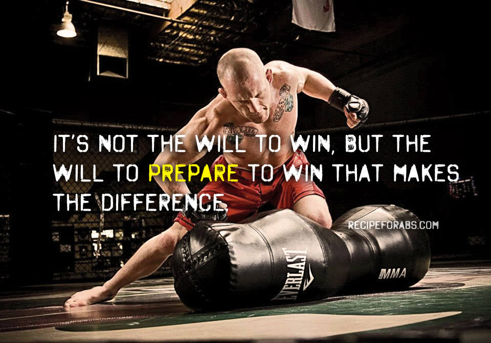 Fitness Stuff #396: It's not the will to win, but the will to prepare to win that makes the difference.