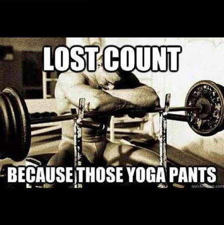 Fitness Stuff #440: Lost count. Because those yoga pants. - fb,fitness-humor