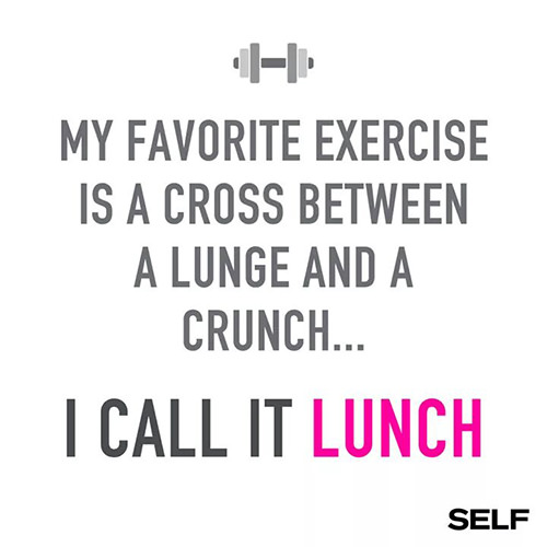 Fitness Humor #143: My favorite exercise is a cross between a lunge and ...